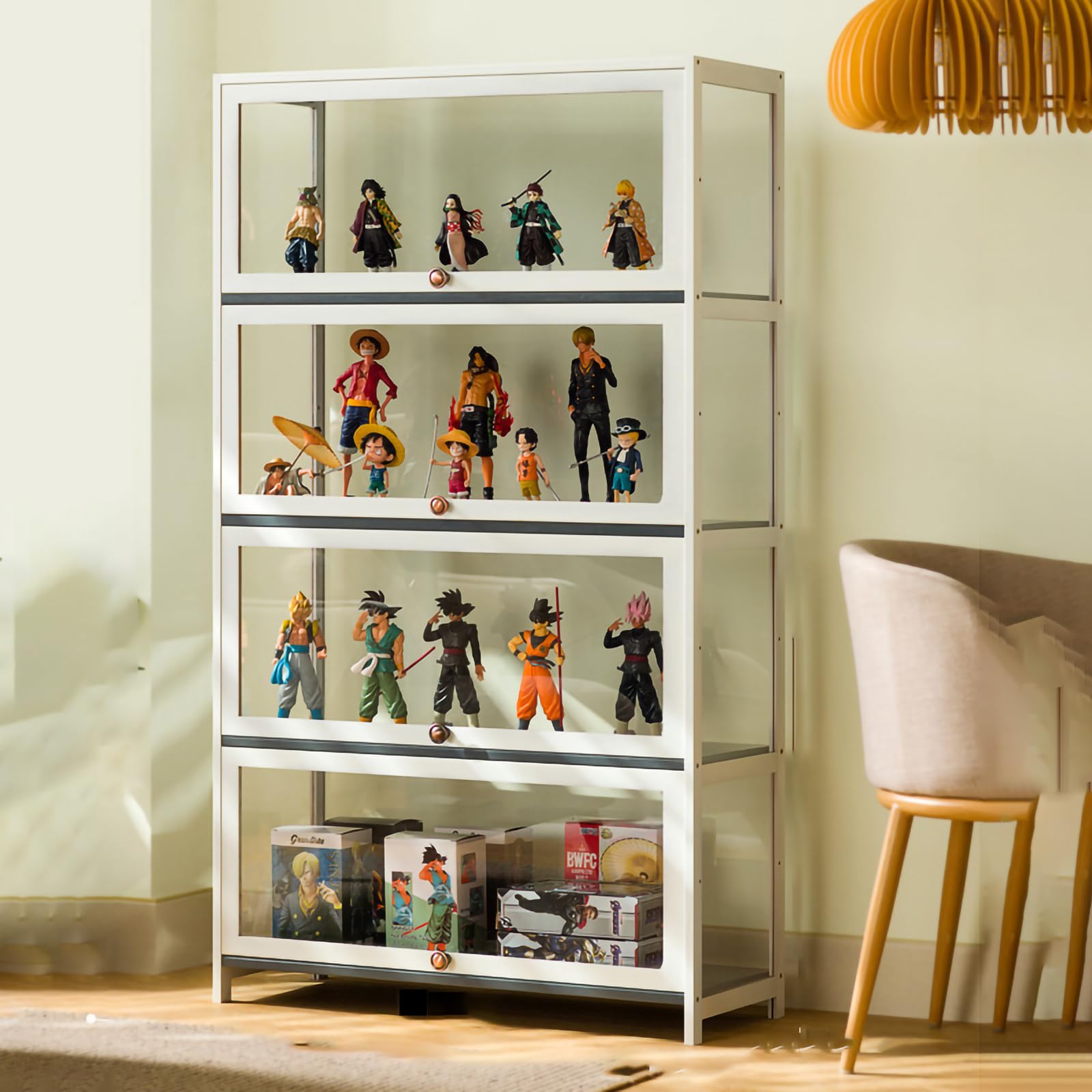 アクリルフィギュアディスプレイ棚 コレクションケース Amazon.co.jp: コレクションケースフガラスケースディスプレイラック